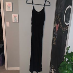 Lush black maxi dress